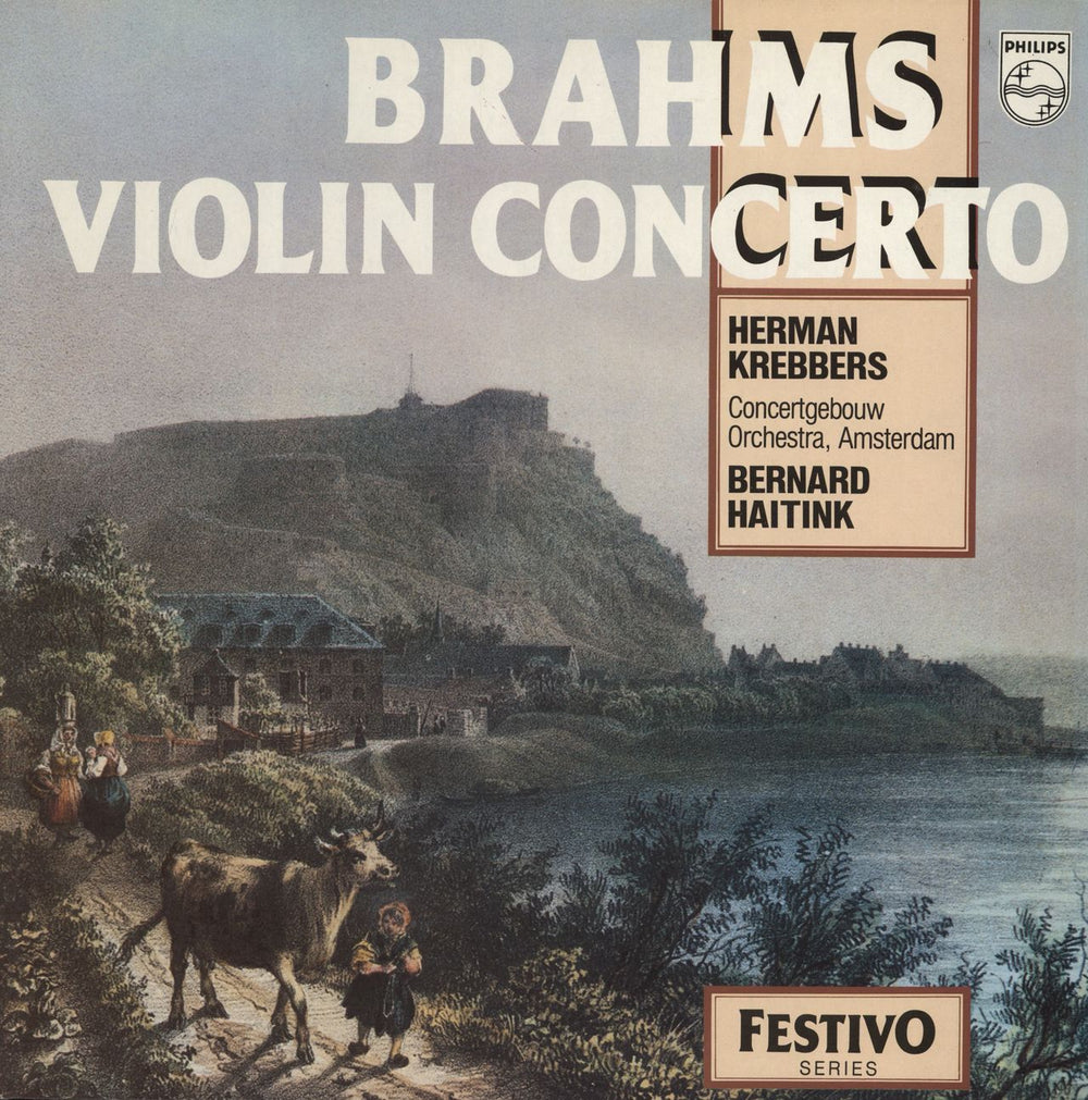 Herman Krebbers Brahms Violin Concerto Dutch vinyl LP album (LP record) 6570172