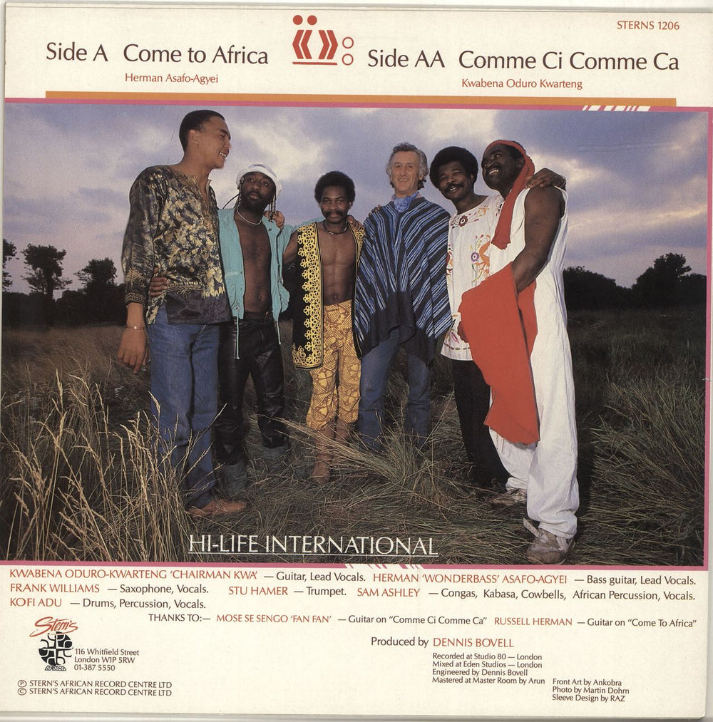 Hi-Life International Come To Africa UK 12" vinyl single (12 inch record / Maxi-single)