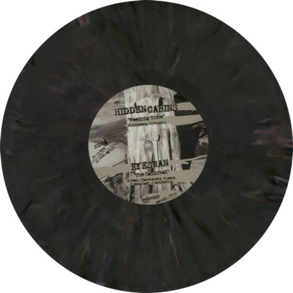 Hidden Cabins Weathered EP - Grey Splattered Vinyl UK 10" vinyl single (10 inch record) HSJ10WE606949