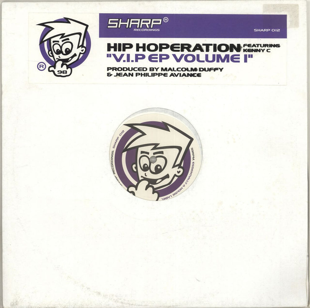 Hip Hoperation V.I.P. EP Volume I UK 12" vinyl single (12 inch record / Maxi-single) SHARP012