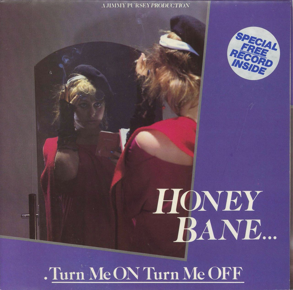 Honey Bane Turn Me On Turn Me Off - Doublepack - Stickered UK 7" vinyl single (7 inch record / 45) Z15