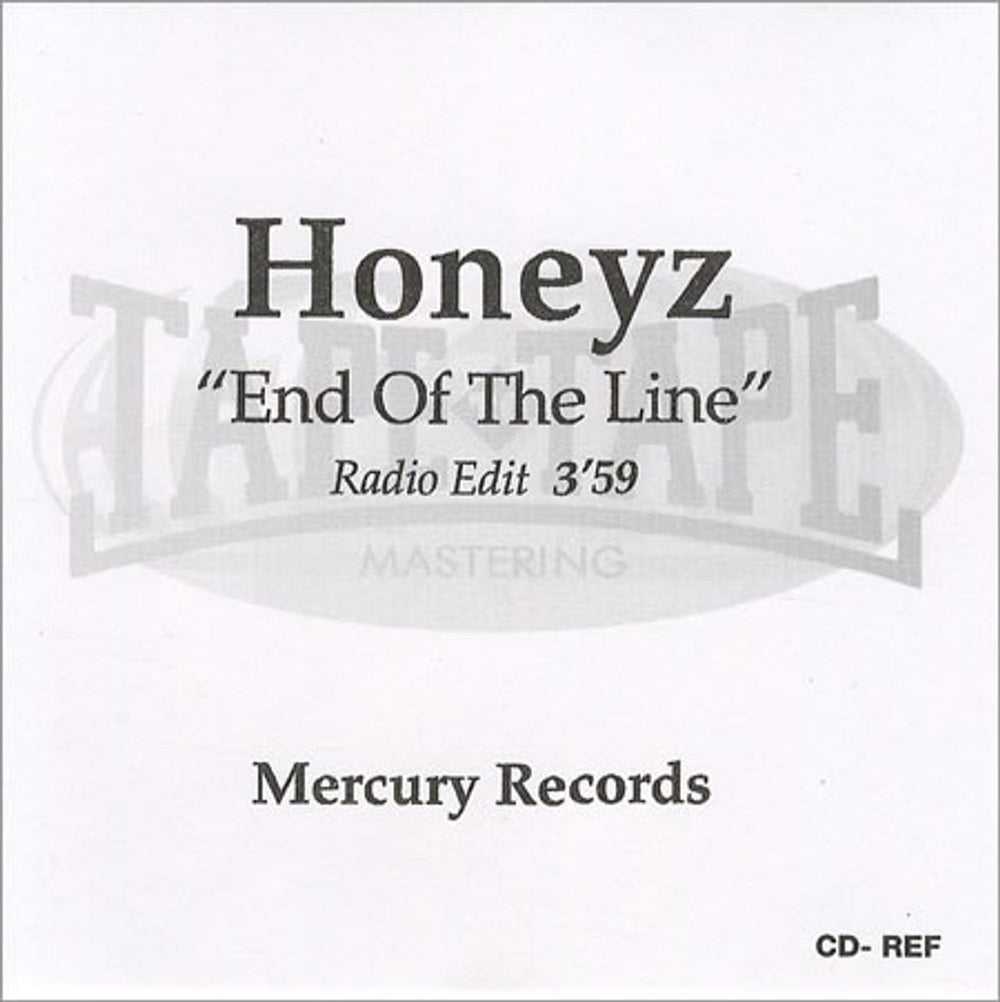 Honeyz End Of The Line UK Promo CD-R acetate CD ACETATE