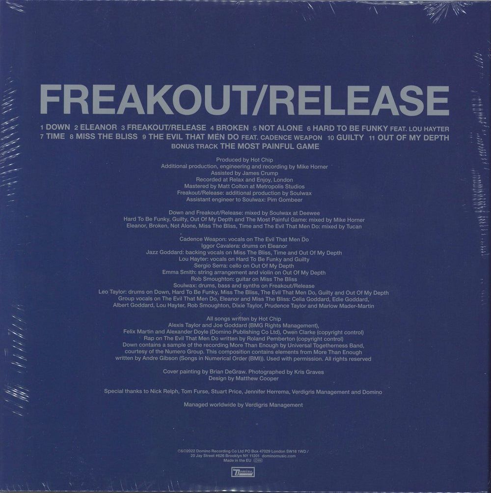 Hot Chip Freakout/Release - Sealed UK 2-LP vinyl record set (Double LP Album) 887828048113