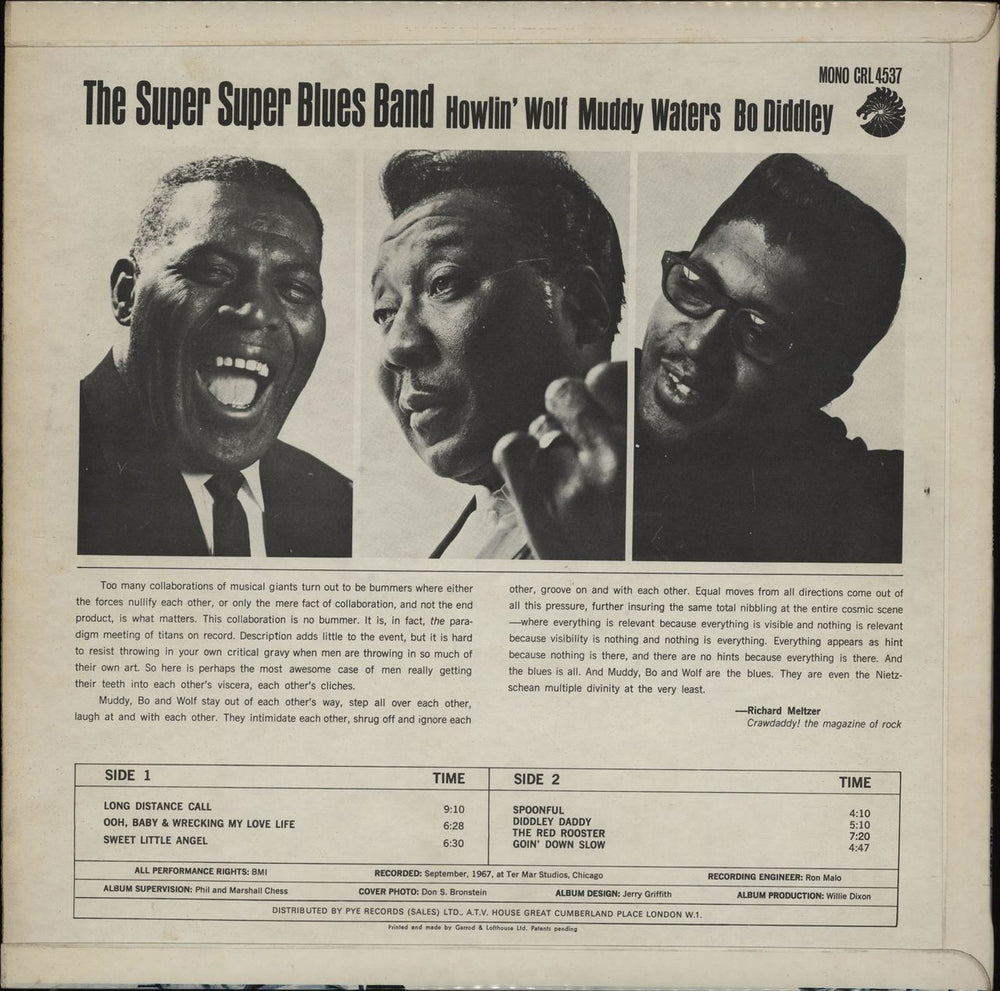 Howlin' Wolf The Super Super Blues Band - 1st UK vinyl LP album (LP record)