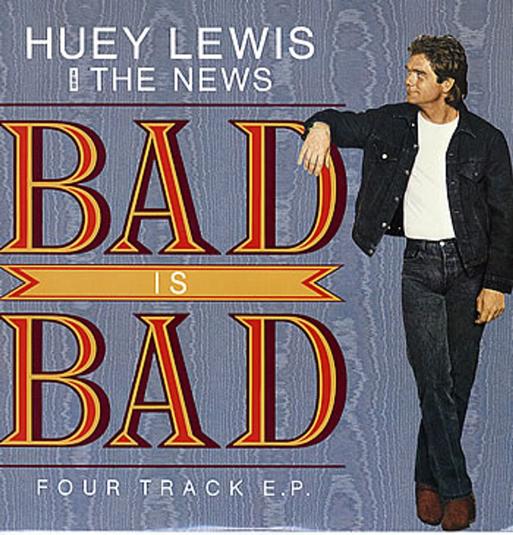 Huey Lewis & The News Bad Is Bad UK 12" vinyl single (12 inch record / Maxi-single) HUEYX9