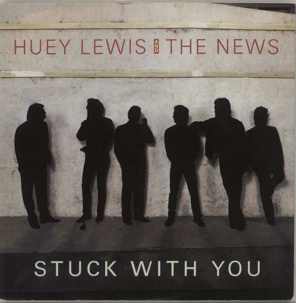 Huey Lewis & The News Stuck With You UK 7" vinyl single (7 inch record / 45) HUEY5