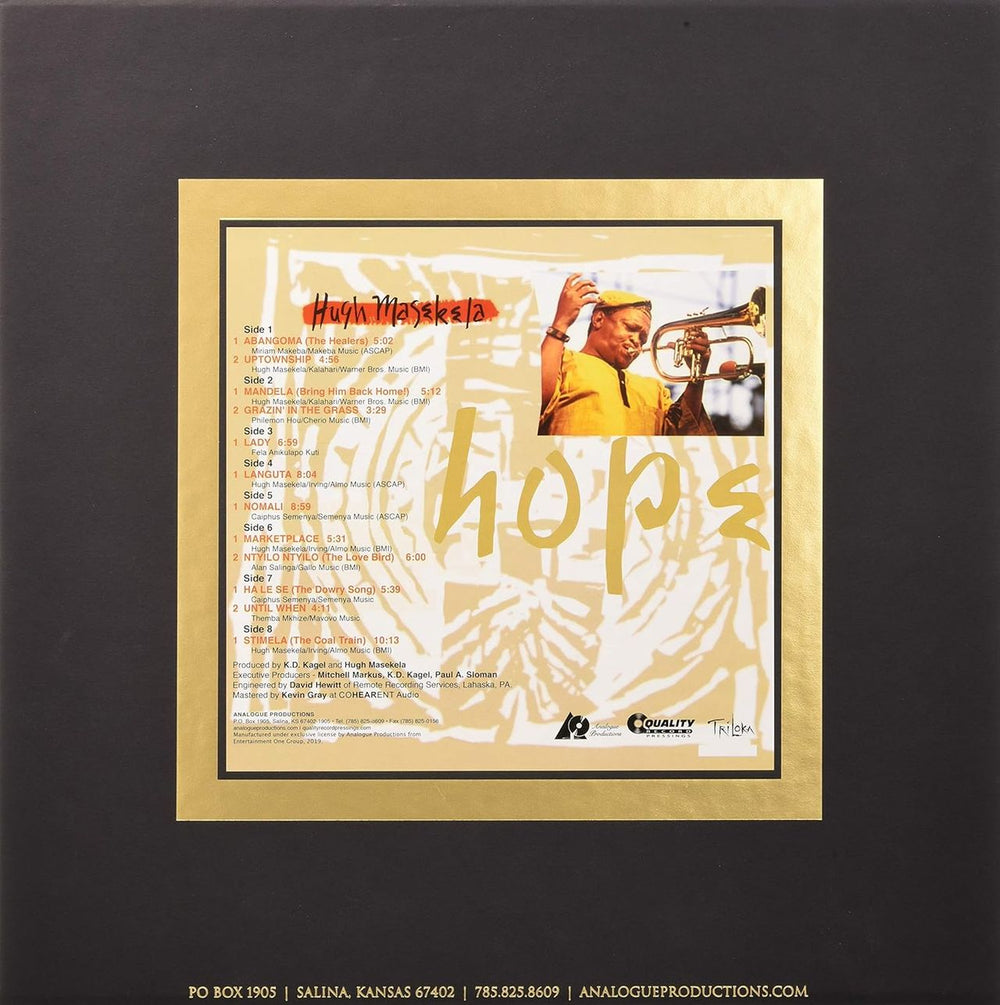 Hugh Masekela Hope - HQ-180 Premium Vinyl 45RPM Box Set - Sealed US 4-LP vinyl album record set 753088117473