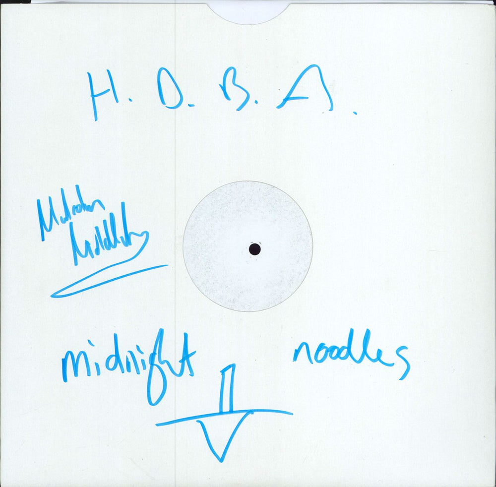 Human Don't Be Angry Midnight Noodles EP - White Label - Autographed UK Promo 12" vinyl single (12 inch record / Maxi-single) CHEM183