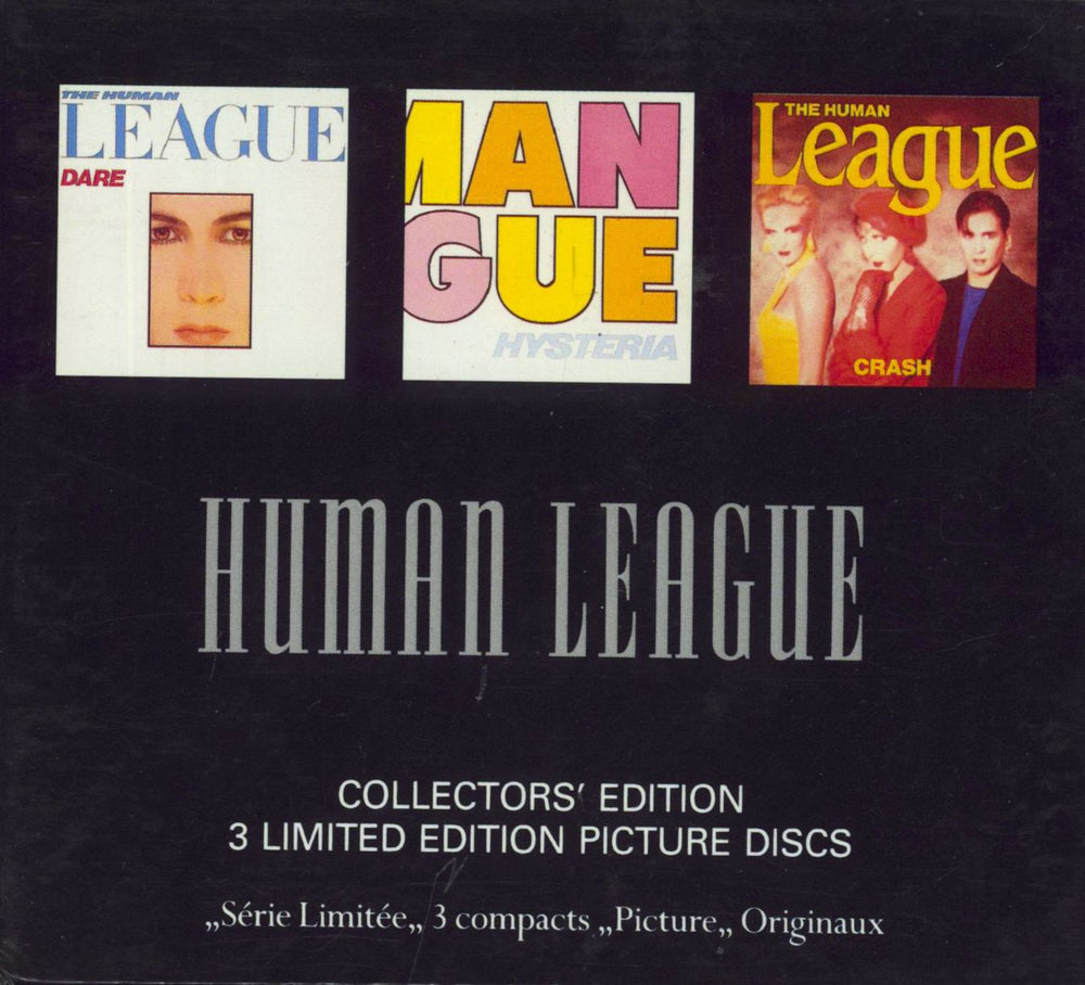 Human League Dare / Hysteria / Crash - box set UK 3-CD album set (Triple CD) TPAK3