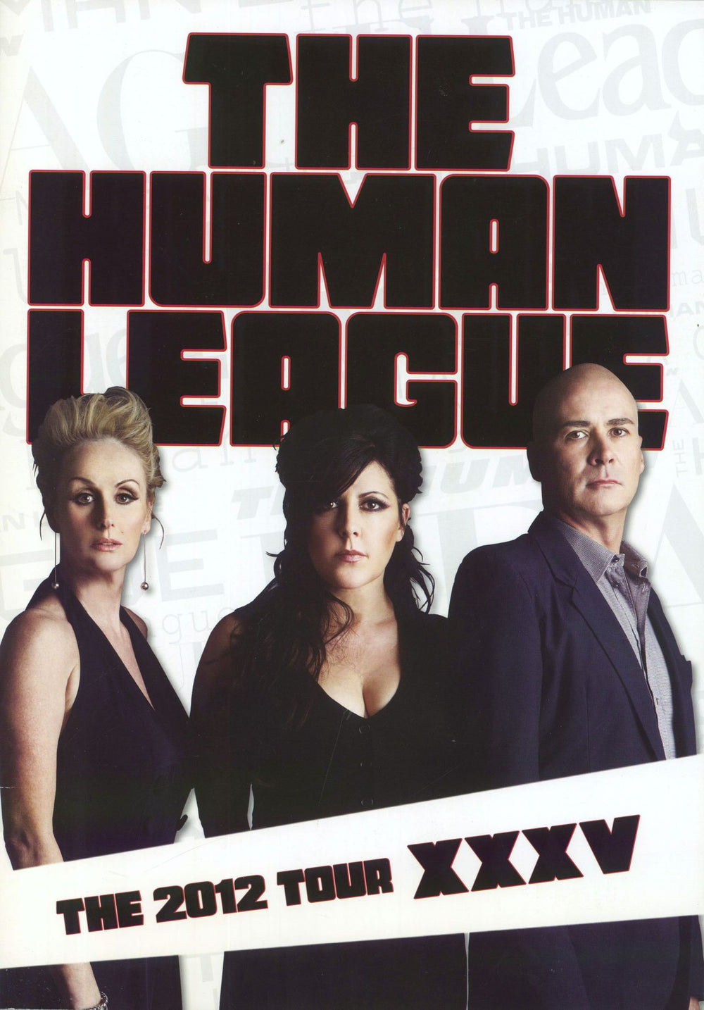 Human League The 2012 Tour XXXV UK tour programme TOUR PROGRAMME