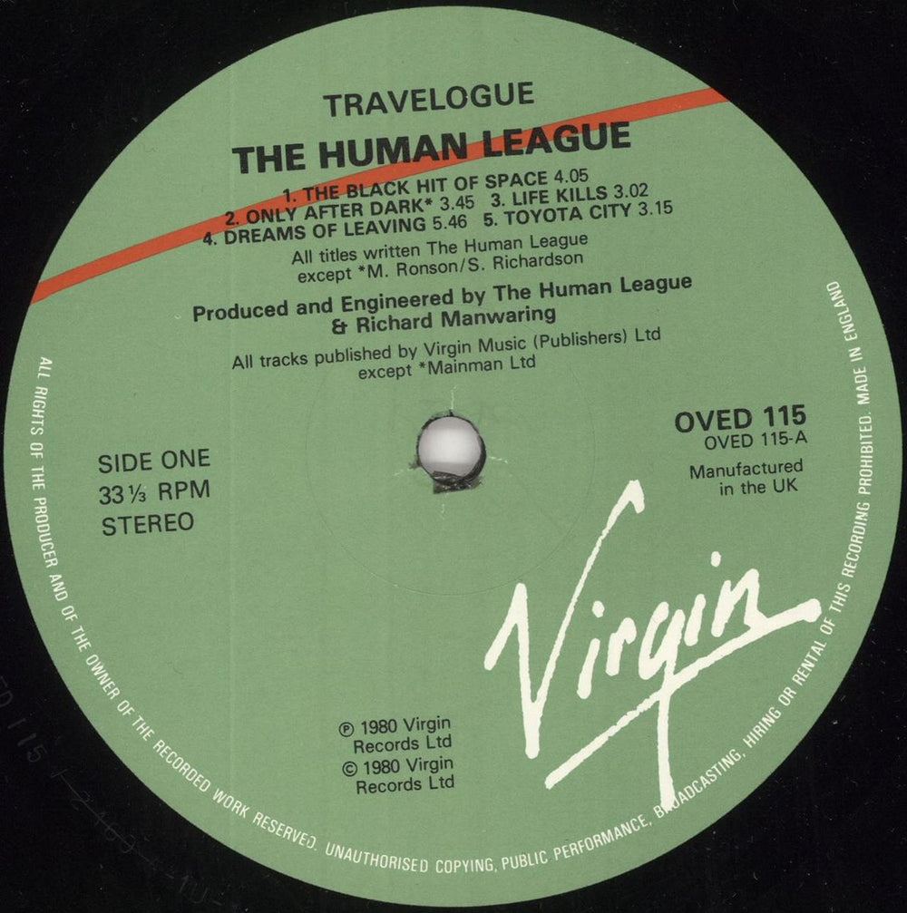 Human League Travelogue UK vinyl LP album (LP record) HUMLPTR518979