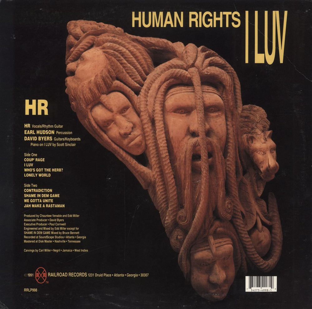 Human Rights I Luv US vinyl LP album (LP record)