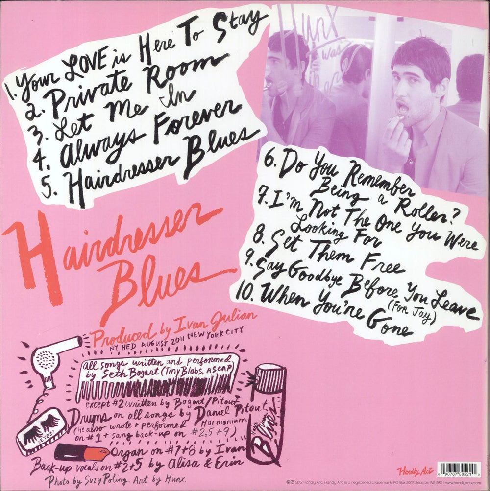 Hunx And His Punx Hairdresser Blues US vinyl LP album (LP record) 098787305210