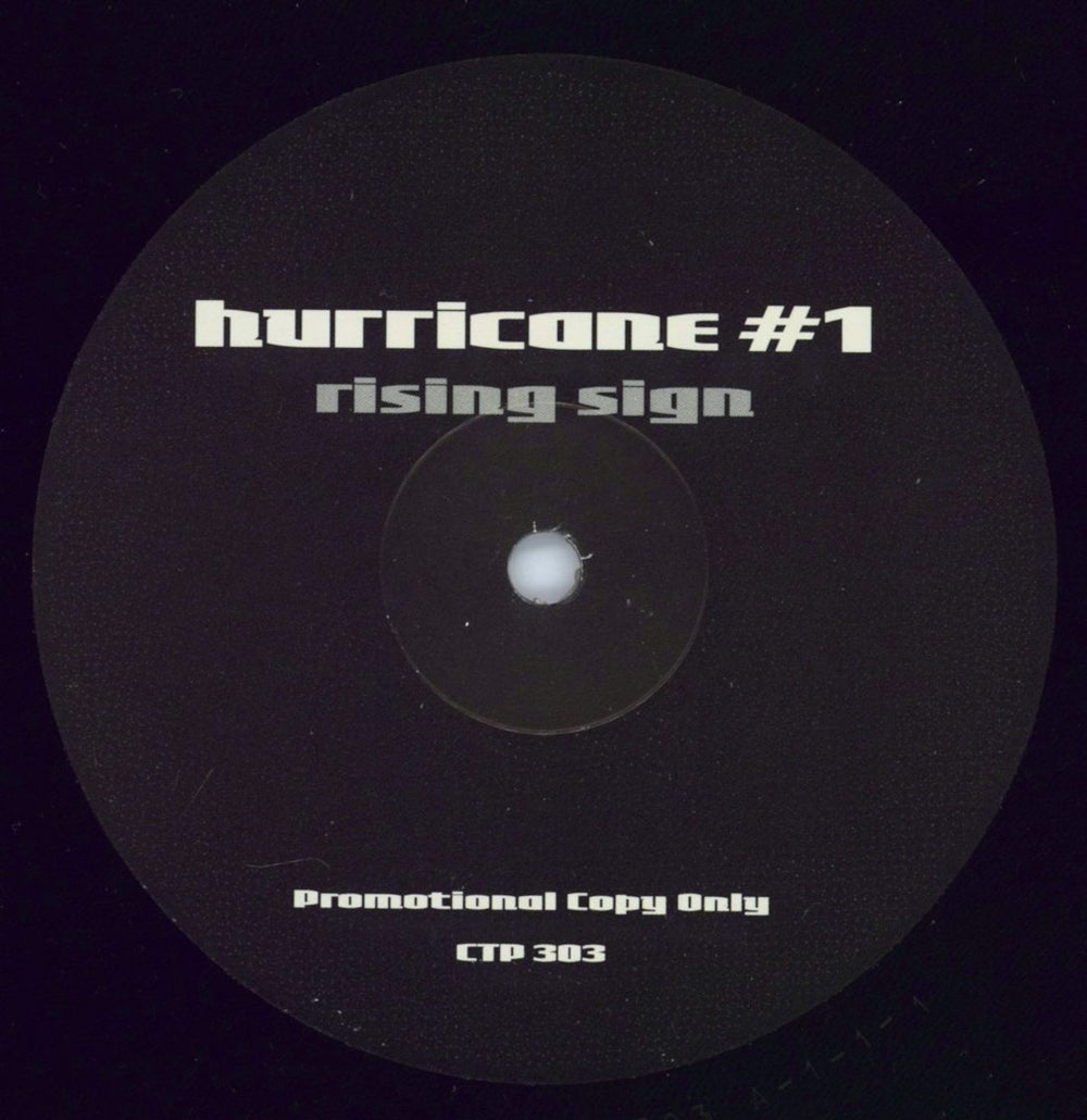 Hurricane #1 Rising Sun UK Promo 12" vinyl single (12 inch record / Maxi-single) CTP303