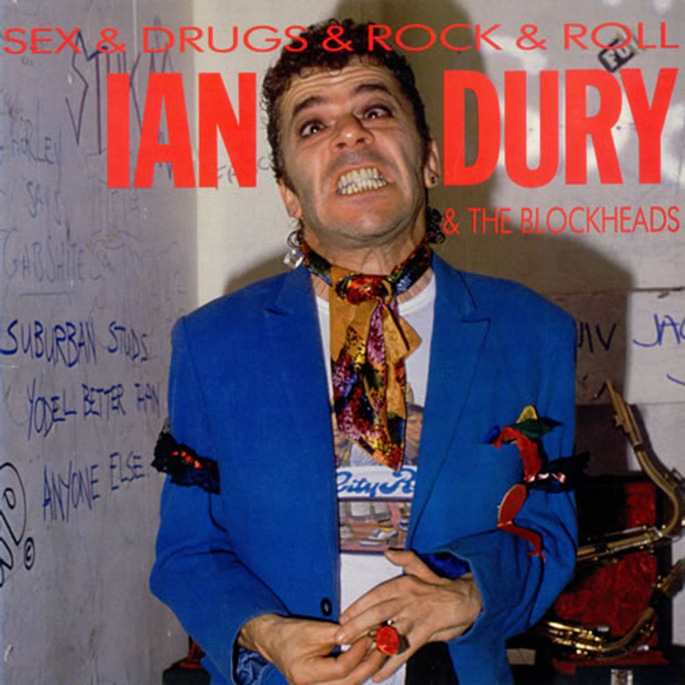 Ian Dury Sex & Drugs & Rock & Roll UK vinyl LP album (LP record) X-FIEND69