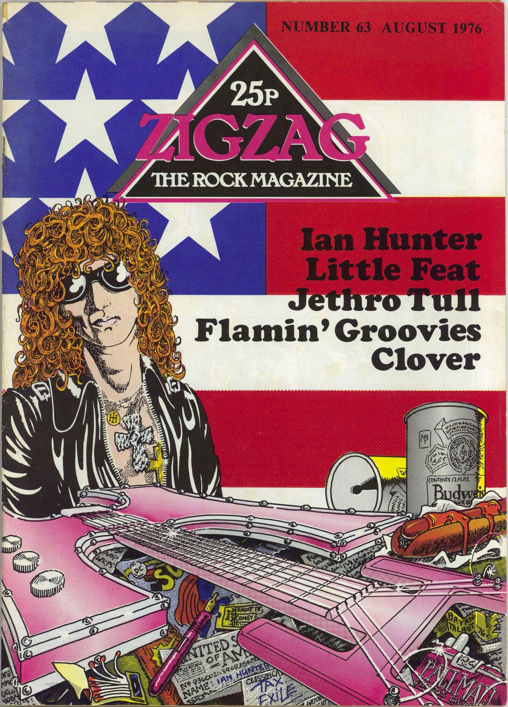 Ian Hunter Zig Zag #63 UK magazine AUGUST 1976