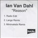 Ian Van Dahl Reason UK Promo CD-R acetate CD-R ACETATE