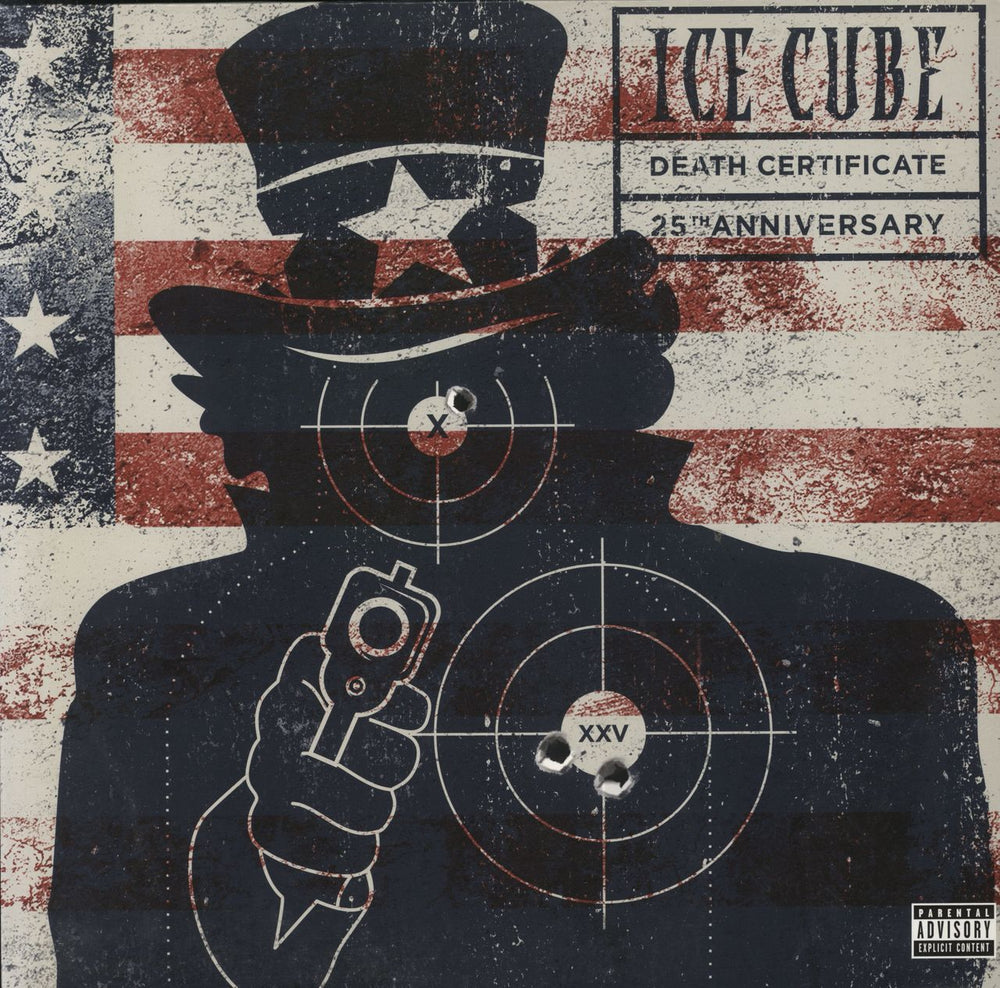 Ice Cube Death Certificate - 25th Anniversary UK 2-LP vinyl record set (Double LP Album) 00602557420630