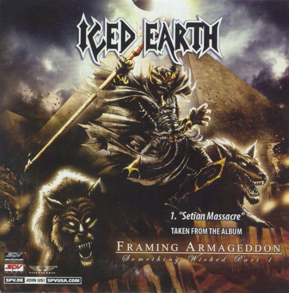 Iced Earth Setian Massacre German 3" CD single (CD3) 80001169CD