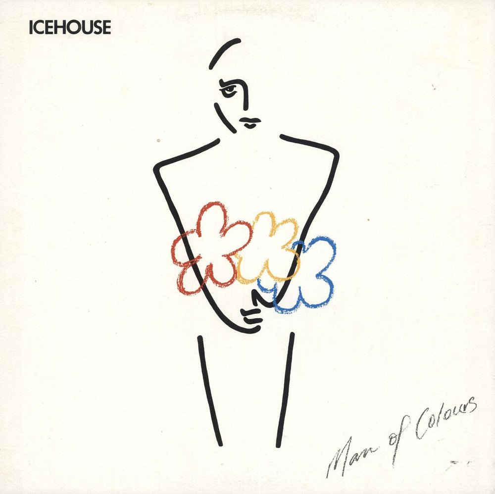 Icehouse Man Of Colours - White sleeve Australian vinyl LP album (LP record) RML53239