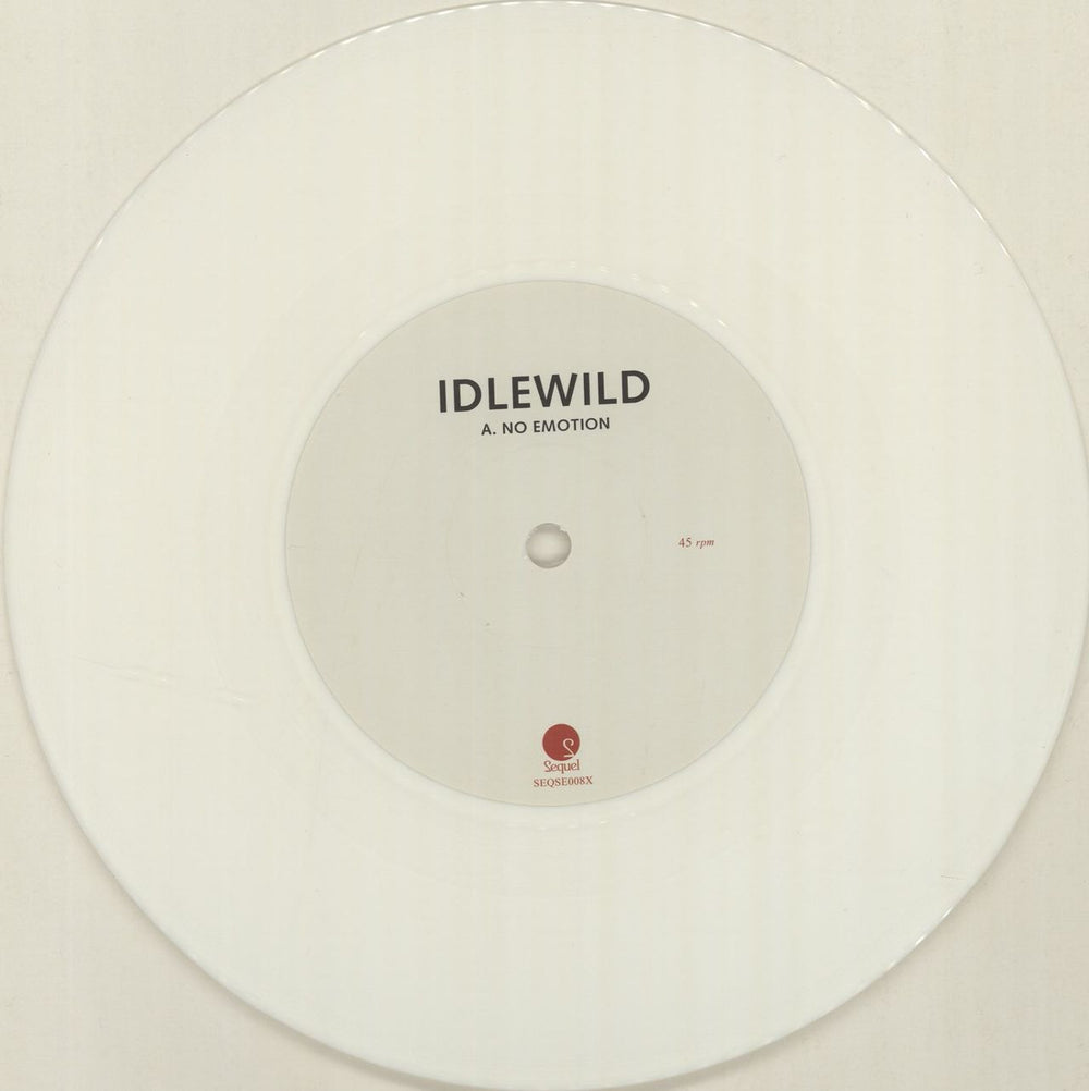 Idlewild No Emotion - White Vinyl UK 7" vinyl single (7 inch record / 45) IDW07NO391428