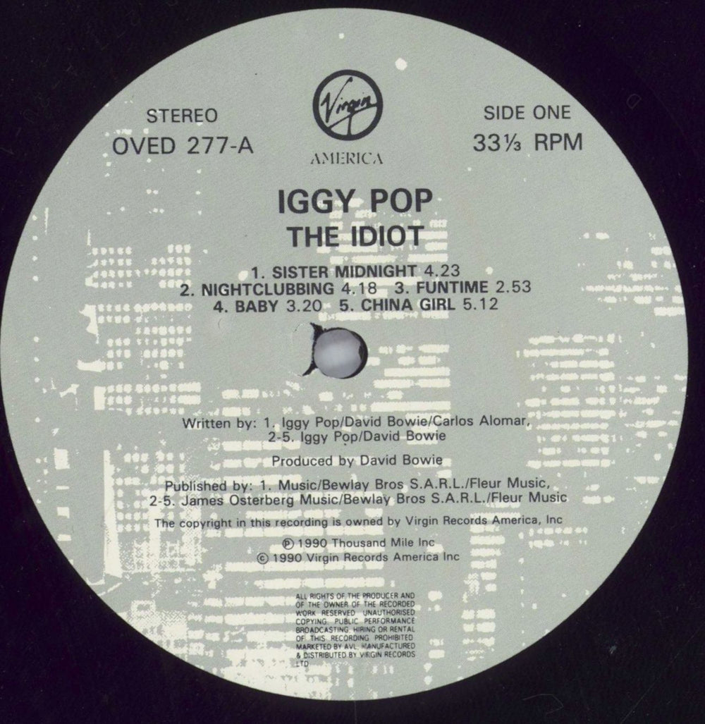 Iggy Pop The Idiot - EX UK vinyl LP album (LP record) IGGLPTH822454