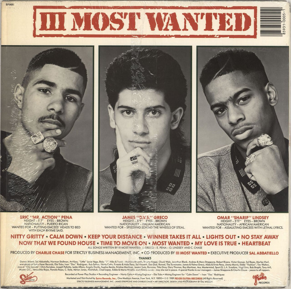 III Most Wanted III Most Wanted US vinyl LP album (LP record)