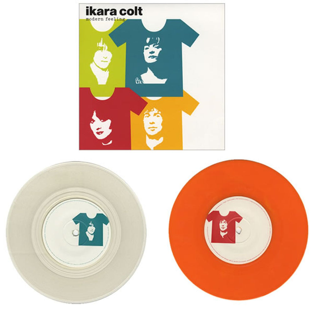 Ikara Colt Modern Feeling - Orange & Clear Vinyl UK 7" vinyl single (7 inch record / 45) IKC07MO430861