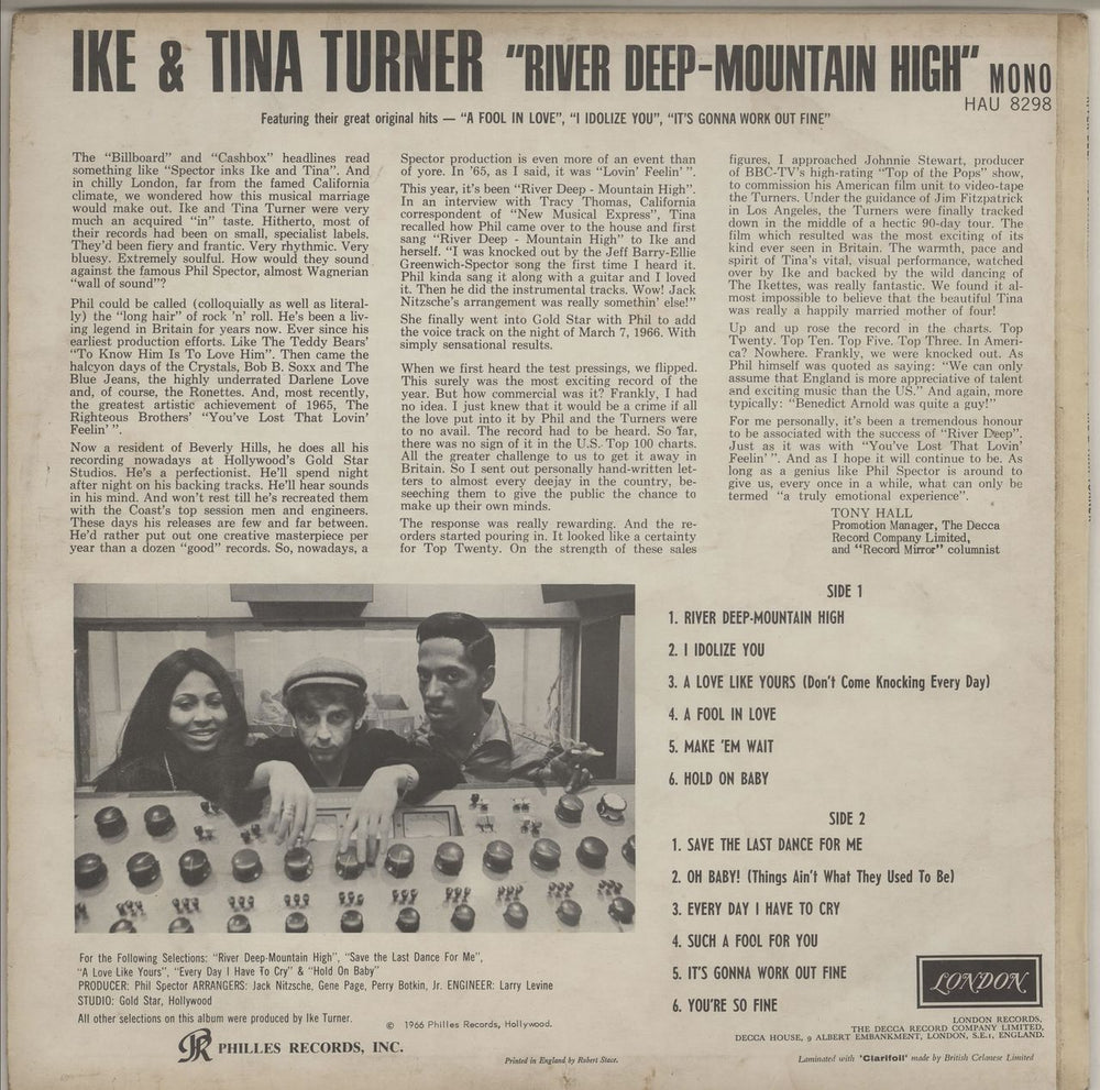 Ike & Tina Turner River Deep - EX UK vinyl LP album (LP record)