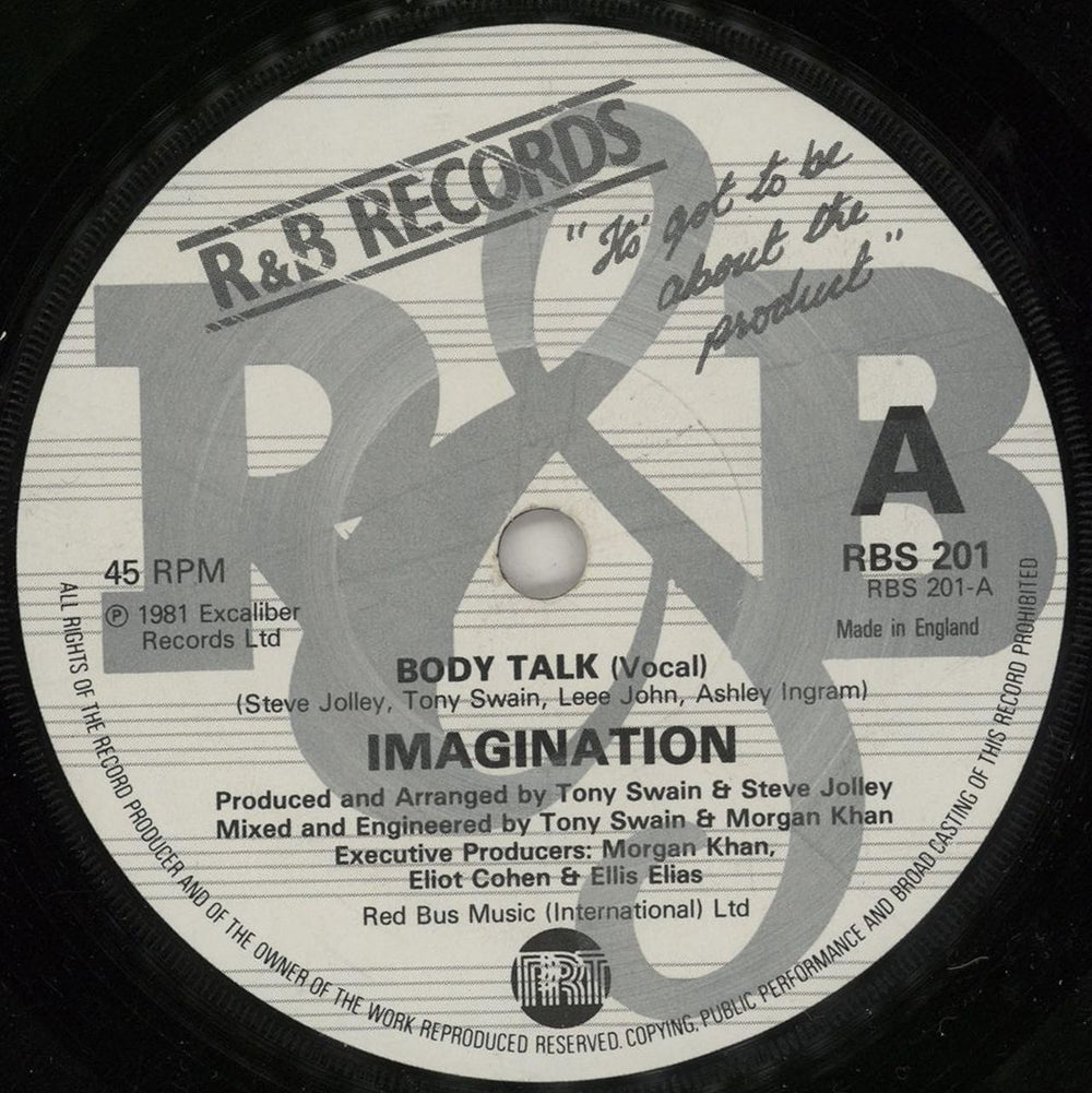 Imagination Body Talk UK 7" vinyl single (7 inch record / 45) RBS201