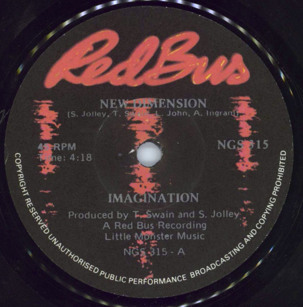 Imagination New Dimension South African 7" vinyl single (7 inch record / 45) NGS315