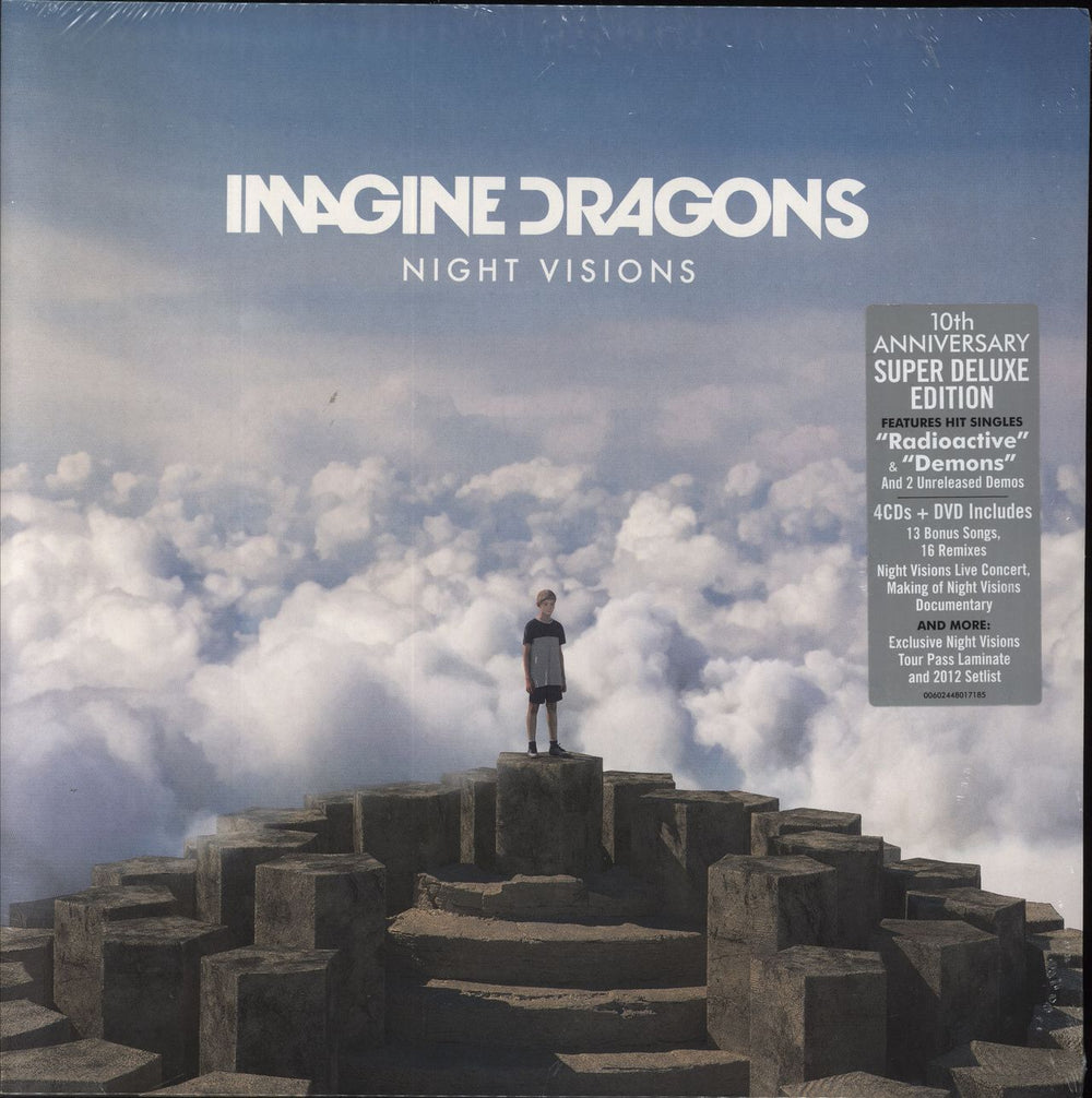 Imagine Dragons Night Visions - 10th Anniversary Edition - Hype Sticker - Sealed UK CD Album Box Set B0036084-02