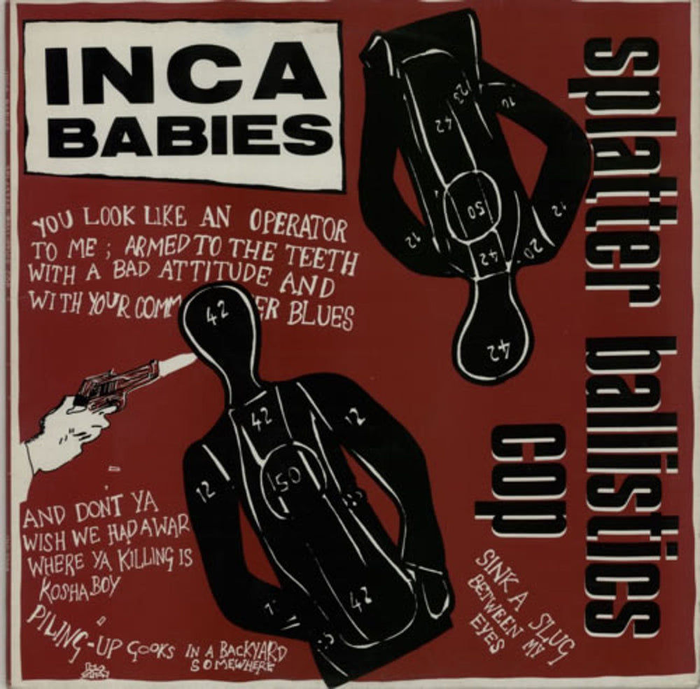 Inca Babies Splatter Ballistics Cop UK 12" vinyl single (12 inch record / Maxi-single) INCT009