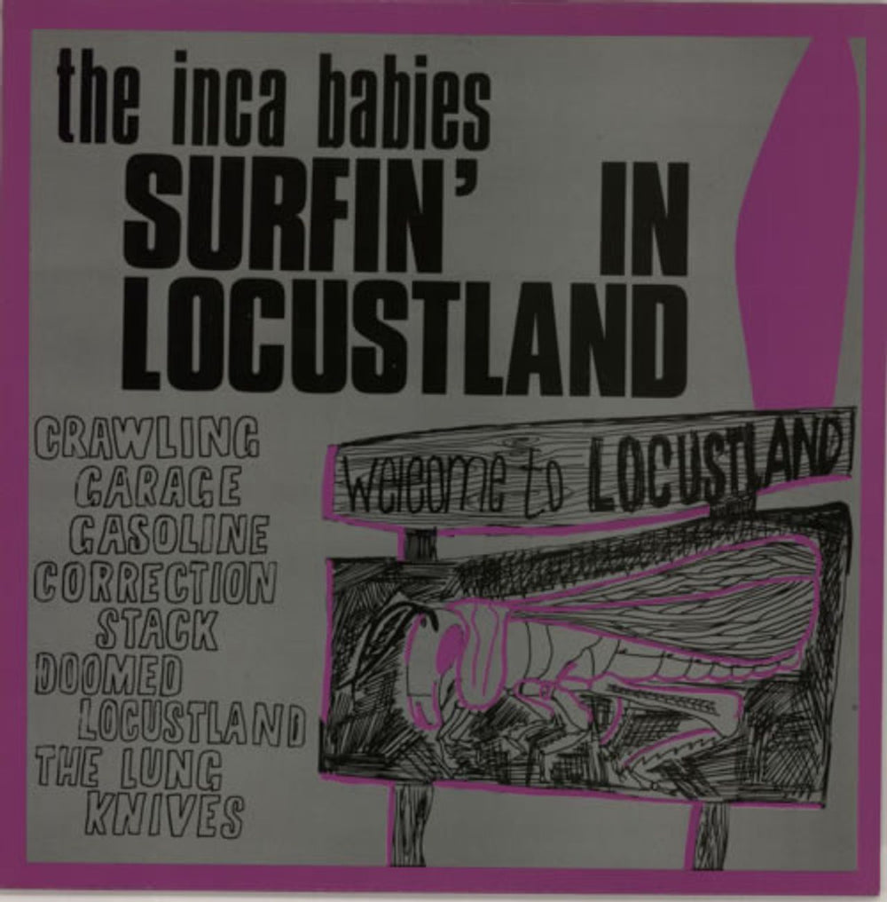 Inca Babies Surfin' In Locustland UK 12" vinyl single (12 inch record / Maxi-single) INC007