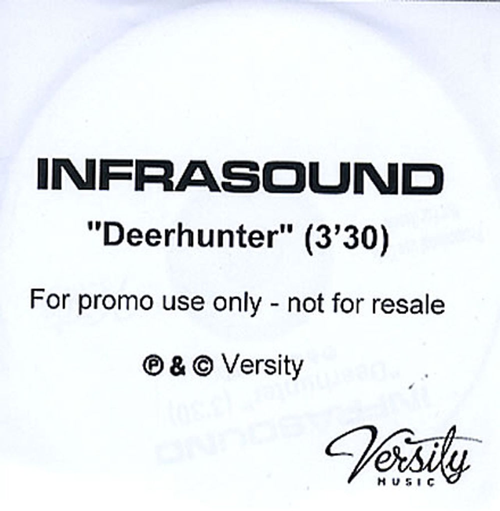 Infrasound Deerhunter UK CD-R acetate CD-R ACETATE