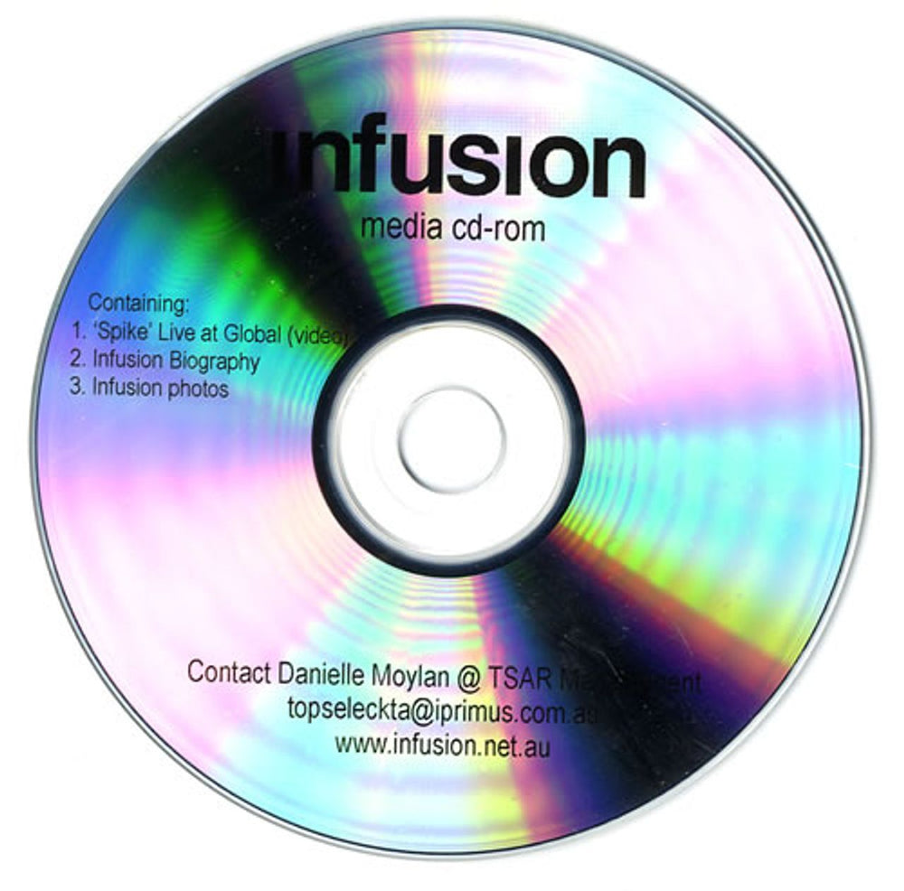 Infusion Media CD-Rom UK Promo CD-R acetate CD-R