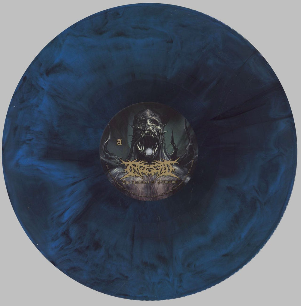 Ingested Th Architect of Extinction - Blue and Black Vinyl US vinyl LP album (LP record) 6QKLPTH825815