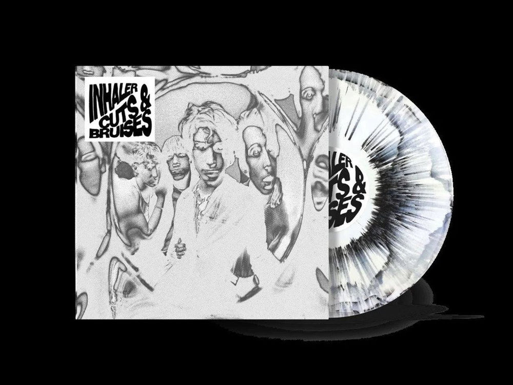 Inhaler Cuts & Bruises - Black & White Splattered Vinyl - Sealed UK vinyl LP album (LP record) 4559594