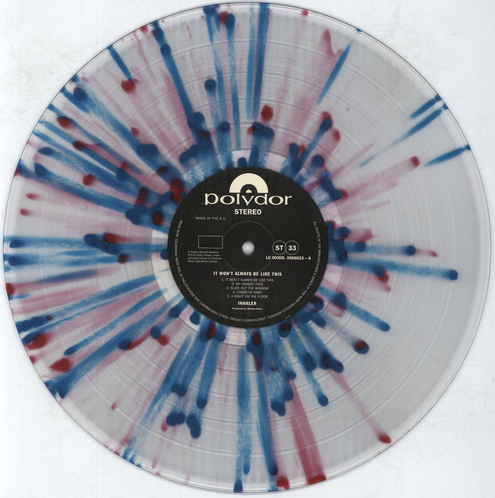 Inhaler It Won't Always Be Like This: Assai Records Edition - Splattered Vinyl + Numbered Obi UK vinyl LP album (LP record) 11TLPIT798049