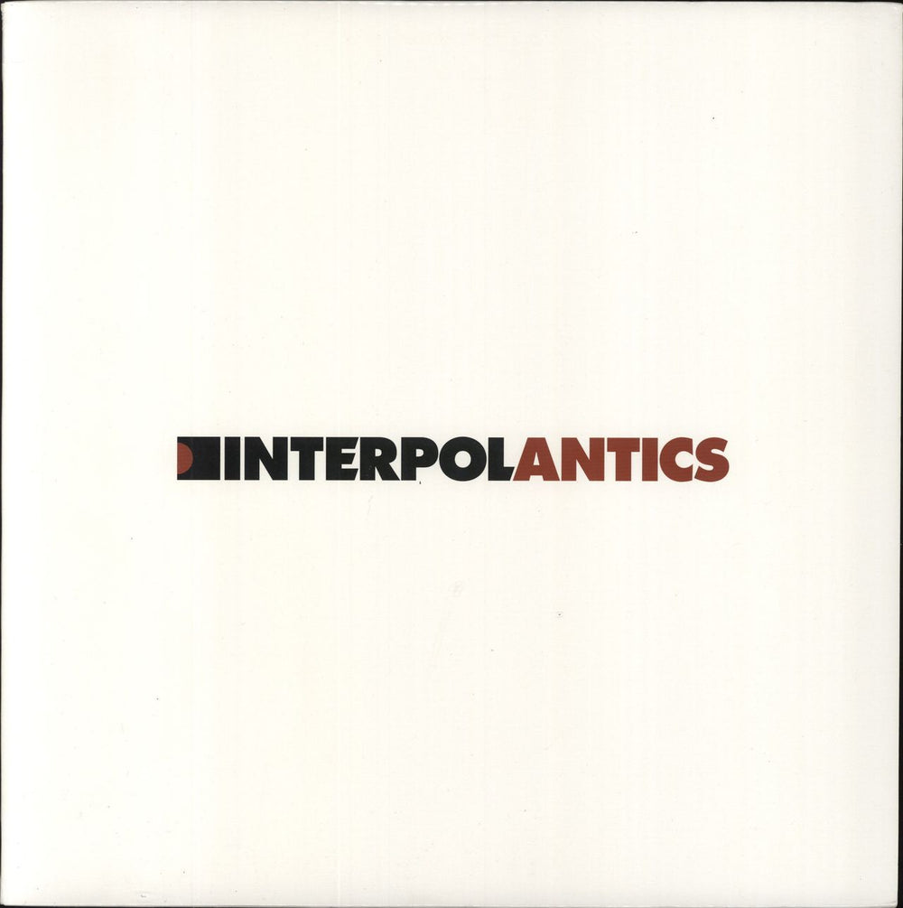 Interpol Antics - EX US vinyl LP album (LP record) OLE616-0