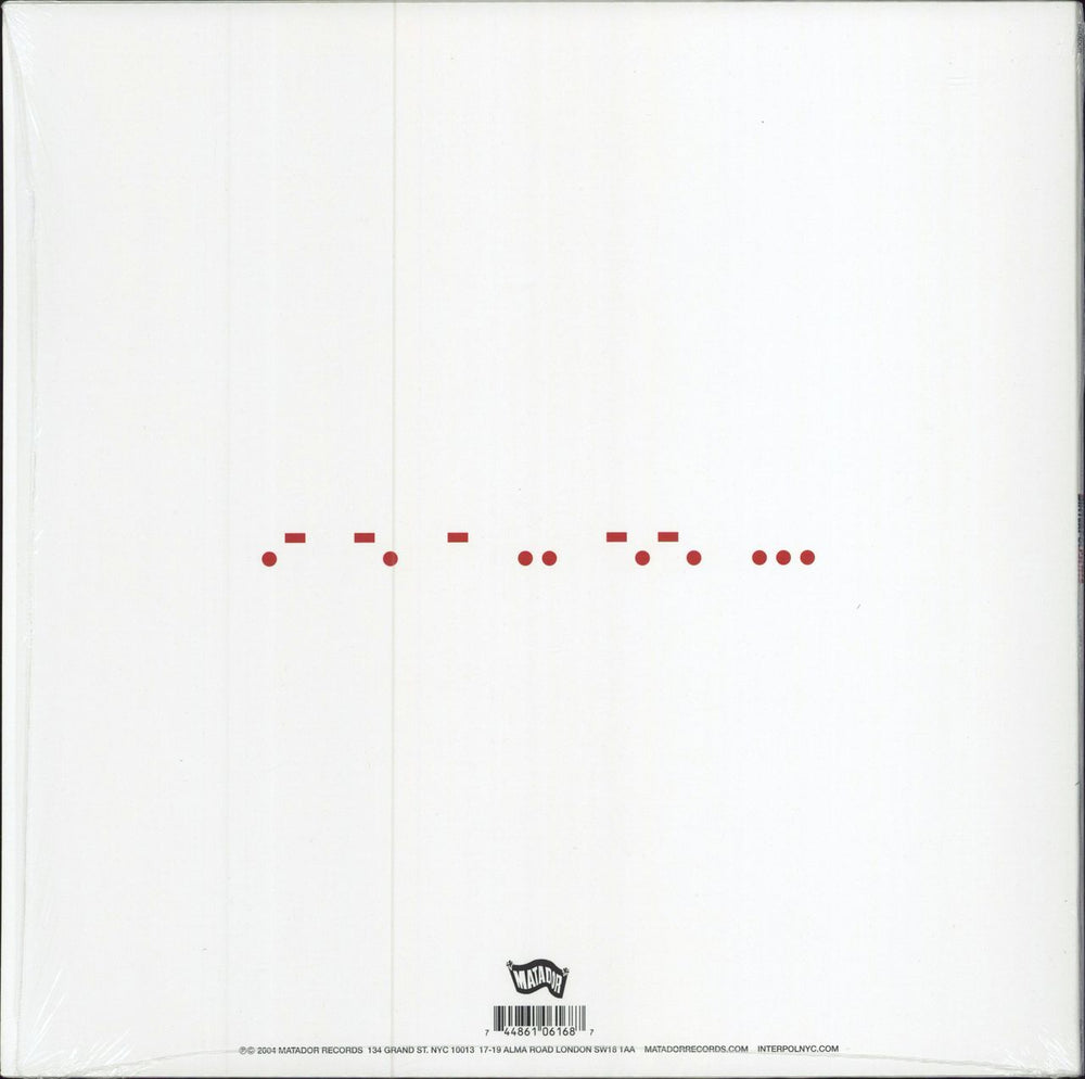 Interpol Antics - White Vinyl + Shrink UK vinyl LP album (LP record) 744861061687