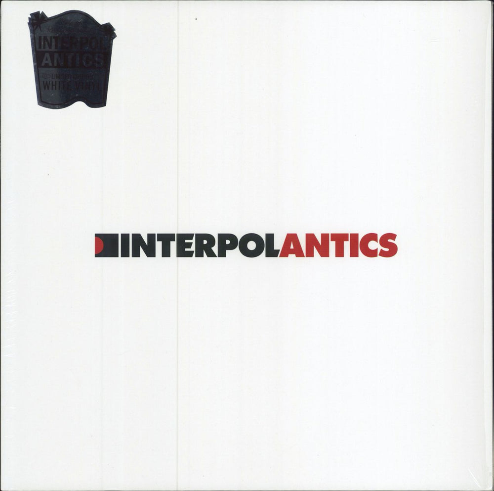 Interpol Antics - White Vinyl + Shrink UK vinyl LP album (LP record) OLE1659LP