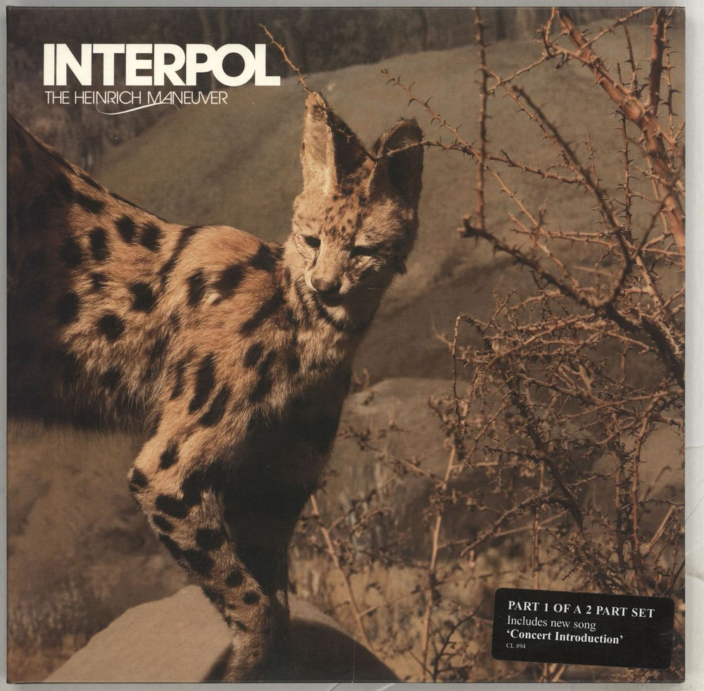 Interpol The Heinrich Maneuver UK 7" vinyl single (7 inch record / 45) CL894