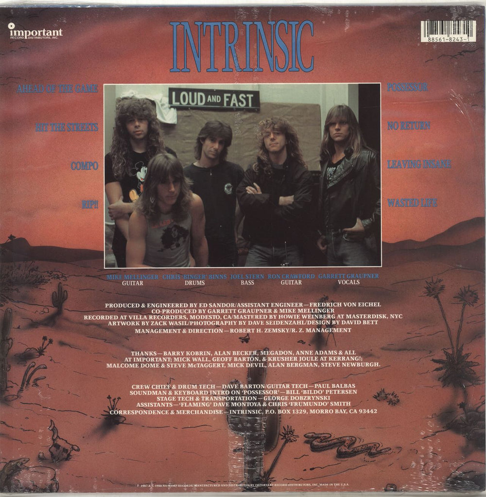 Intrinsic Intrinsic US vinyl LP album (LP record) 088561824310