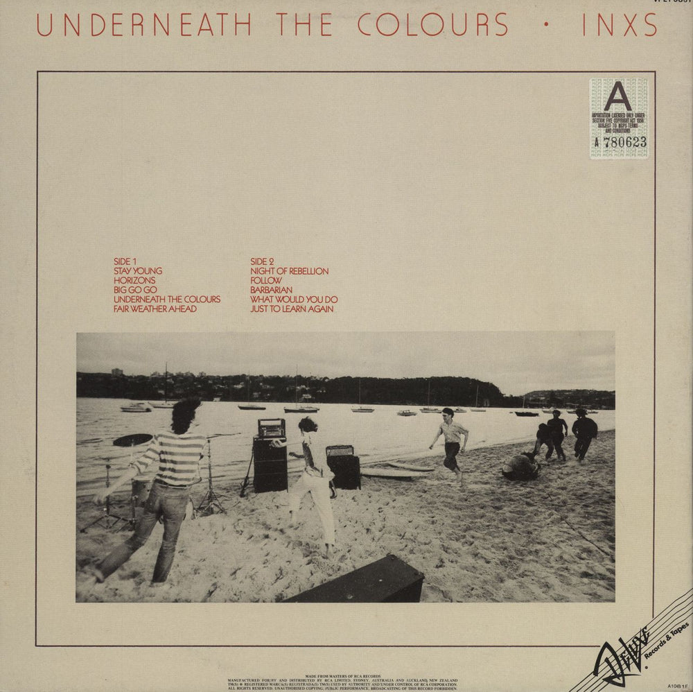 Inxs Underneath The Colours Australian vinyl LP album (LP record)