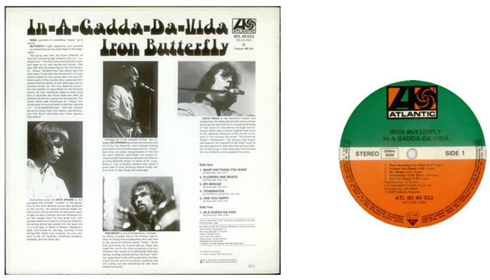 Iron Butterfly In-A-Gadda-Da-Vida German vinyl LP album (LP record) IRBLPIN541880