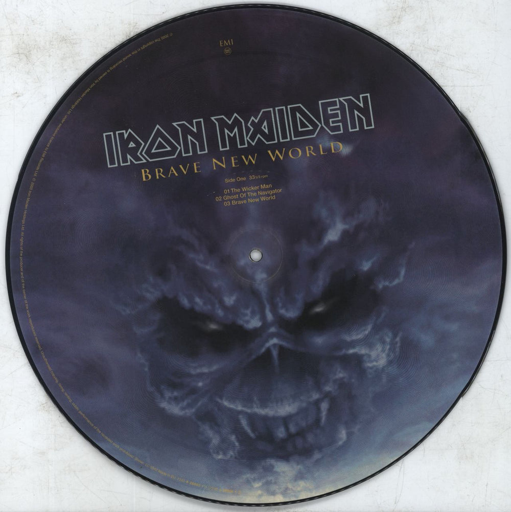 Iron Maiden Brave New World - VG UK picture disc LP (vinyl picture disc album) IROPDBR816135