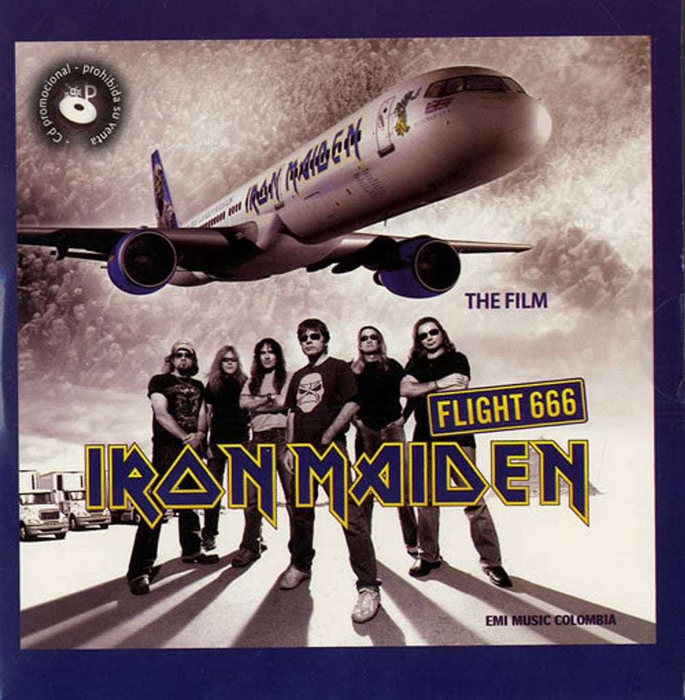 Iron Maiden Flight 666 - The Original Soundtrack Album Sampler Colombian Promo CD single (CD5 / 5") 090601