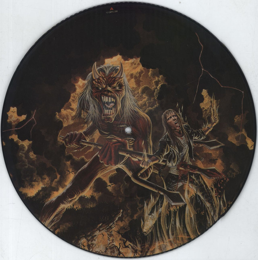 Iron Maiden Hallowed Be Thy Name UK 12" vinyl picture disc (12 inch picture record) 12EMPD288