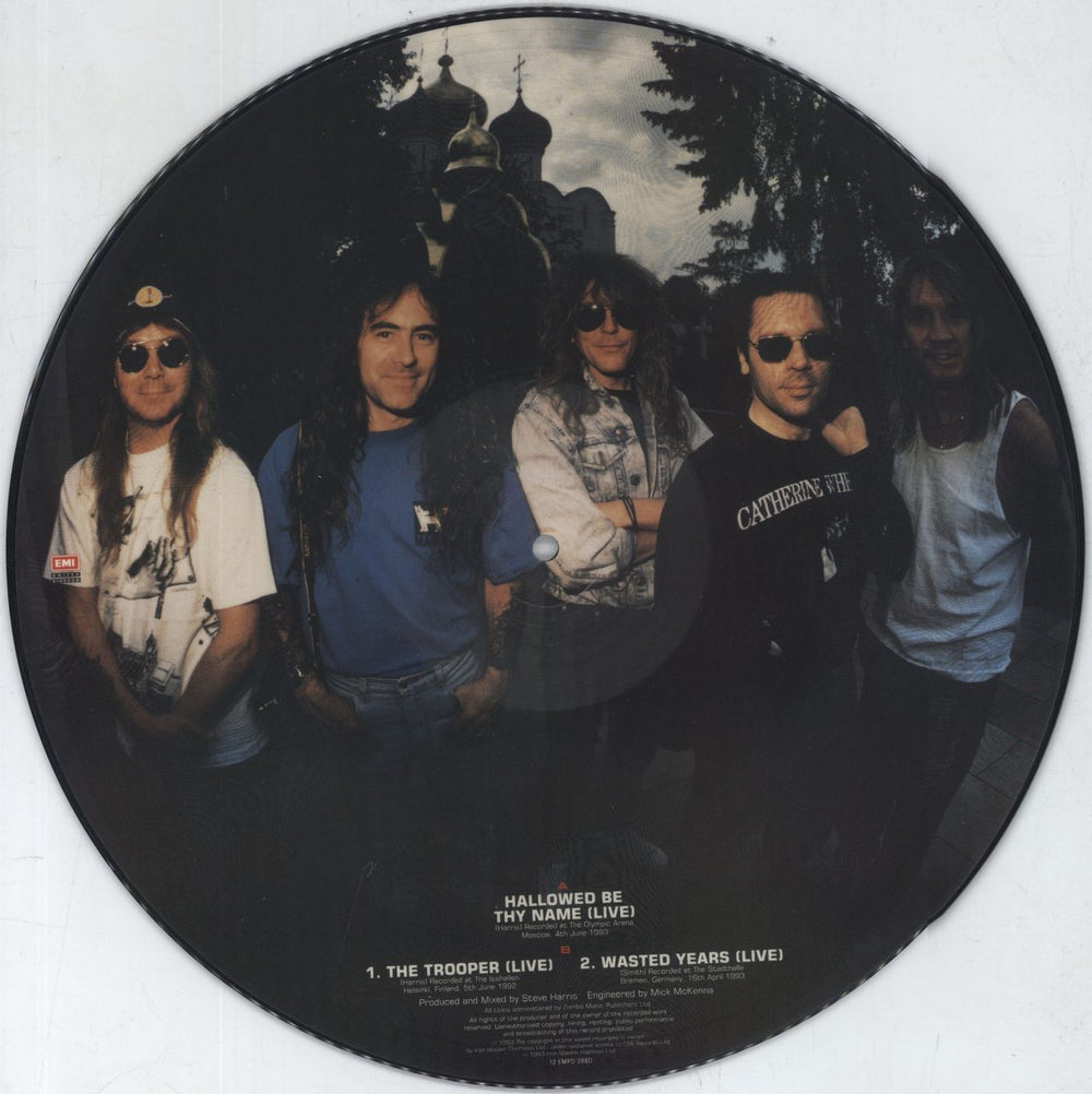 Iron Maiden Hallowed Be Thy Name UK 12" vinyl picture disc (12 inch picture record) 724388095266